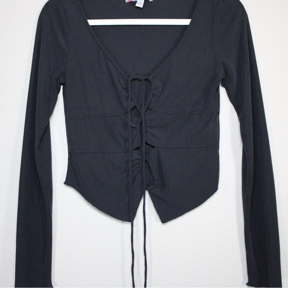 Urban Outfitters Peep Tie Blouse - Picture 2 of 9